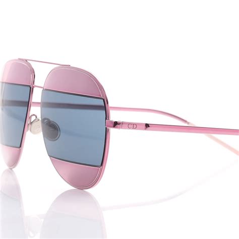 dior split aviator sunglasses|dior pink aviator sunglasses.